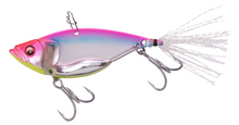 Load image into Gallery viewer, Megabass Dyna Response Blade Bait fishing lure with vibrant finish and treble hooks.