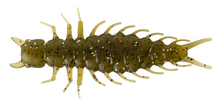 Load image into Gallery viewer, Great Lakes Finesse 2.4-inch Juicy Hellgrammite soft plastic bait with lifelike segmented body and appendages, designed to mimic the larval stage of the Dobson fly, ideal for bass fishing techniques like drop shotting, Ned rigging, and Carolina rigging