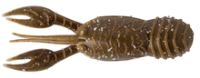Load image into Gallery viewer, Great Lakes Finesse 2.5-inch Juvy Craw soft plastic bait with floating claws and tentacles, designed to mimic juvenile crawfish for bass fishing techniques like dragging, cracking, and swimming