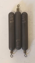 Load image into Gallery viewer, 1/2 ounce line tie tungsten cylinder drop shot weight