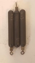 Load image into Gallery viewer, 1/4 ounce line tie tungsten cylinder drop shot weight