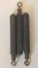 Load image into Gallery viewer, 1/8 ounce line tie tungsten cylinder drop shot weight