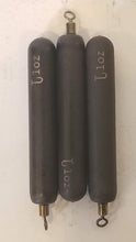 Load image into Gallery viewer, 1 ounce line tie tungsten cylinder drop shot weight