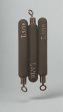 Load image into Gallery viewer, 3/16 ounce line tie tungsten cylinder drop shot weight