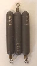 Load image into Gallery viewer, 3/8 ounce line tie tungsten cylinder drop shot weight