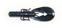 Load image into Gallery viewer, X Zone Muscle Back Finesse Craw 3.25-inch soft plastic bait with floating claws, ideal for bass fishing techniques like flipping, pitching, and as a jig trailer.