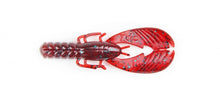 Load image into Gallery viewer, X Zone Muscle Back Finesse Craw 3.25-inch soft plastic bait with floating claws, ideal for bass fishing techniques like flipping, pitching, and as a jig trailer.