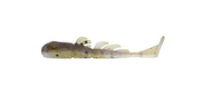 Load image into Gallery viewer, X Zone Stealth Invader 3-inch soft plastic bait with inverted paddle tail, designed to mimic goby, shiner, chub, and fathead minnow forage, ideal for bass and walleye fishing techniques like drop shotting, Ned rigging, and finesse presentations