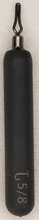Load image into Gallery viewer, 5/8 ounce line pinch tungsten cylinder drop shot weight