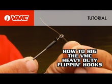 Load and play video in Gallery viewer, VMC Heavy Duty Flippin' Hook/Black (4 pk)