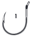 Load image into Gallery viewer, VMC® Wacky Hook Black Nickel features a sharp, durable design with a corrosion-resistant black nickel finish. Perfect for wacky rig presentations, it ensures secure hooksets and optimal performance, making it an essential tool for bass fishing in various conditions