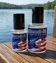Load image into Gallery viewer, Mend-It soft plastic fishing lure glue repairing torn soft baits for bass, walleye &amp; musky anglers
