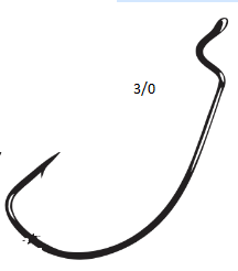 Worm Hooks - Offset Shank Extra Wide Gap (EWG) (5 pk)