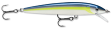 Load image into Gallery viewer, Rapala husky jerk helsinki shad. Featuring suspending/neutral buoyancy with long casting ability.  It has loud rattles and runs straight. You can cast or troll. Features premium VMC® black nickel hooks three superior finish styles hand tuned &amp; tank tested
